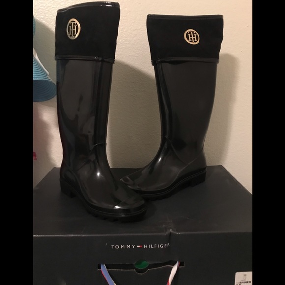 womens tommy hilfiger rain boots